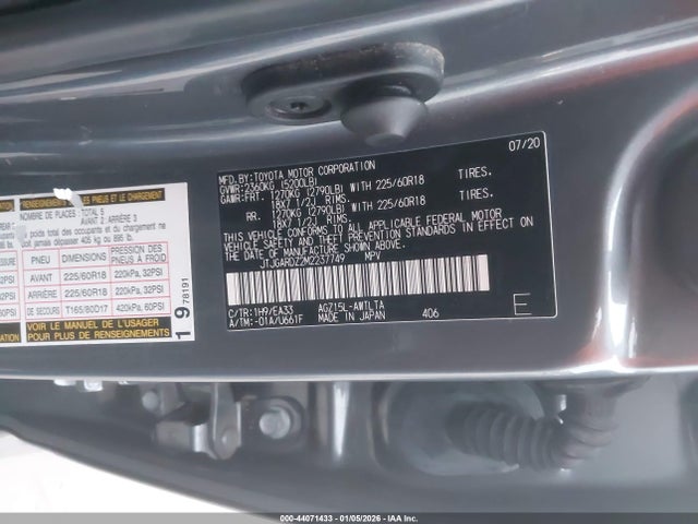 Aukcja sprzedaży 2021 Lexus Nx 300, vin: JTJGARDZ2M2237749, numer aukcji: 44071433