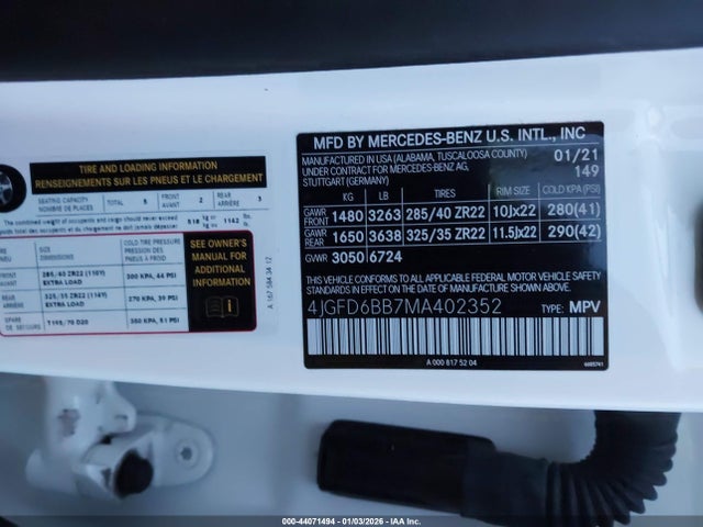 Продаж на аукціоні авто 2021 Mercedes-benz Amg Gle 53 Coupe 4matic, vin: 4JGFD6BB7MA402352, номер лоту: 44071494