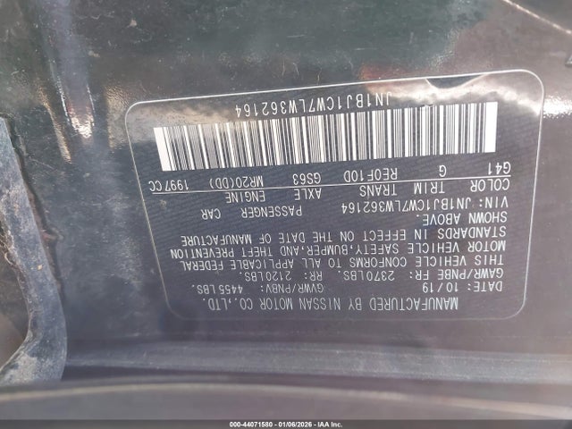 JN1BJ1CW7LW362164 Nissan Rogue Sport Sv Awd Xtronic Cvt