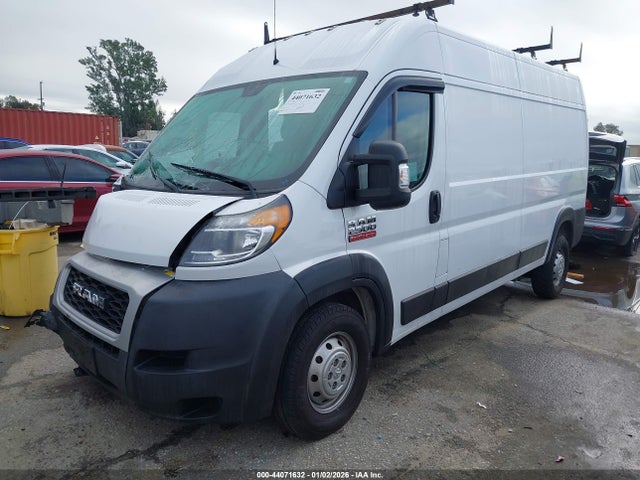 44071632 :رقم المزاد ، 3C6LRVDGXME579235 vin ، 2021 Ram Promaster 2500 High Roof 159 Wb مزاد بيع