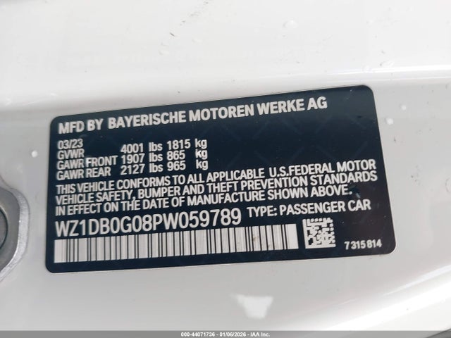 2023 TOYOTA GR SUPRA WZ1DB0G08PW059789 Photo 8