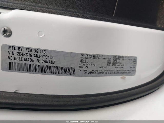 Chrysler Pacifica Limited 2020 2C4RC1GG4LR290485 Image 9