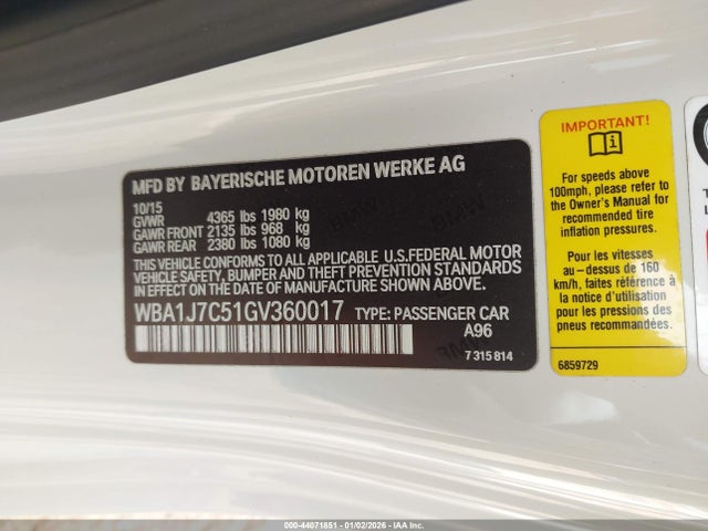 2016 BMW M235I WBA1J7C51GV360017 Photo 8