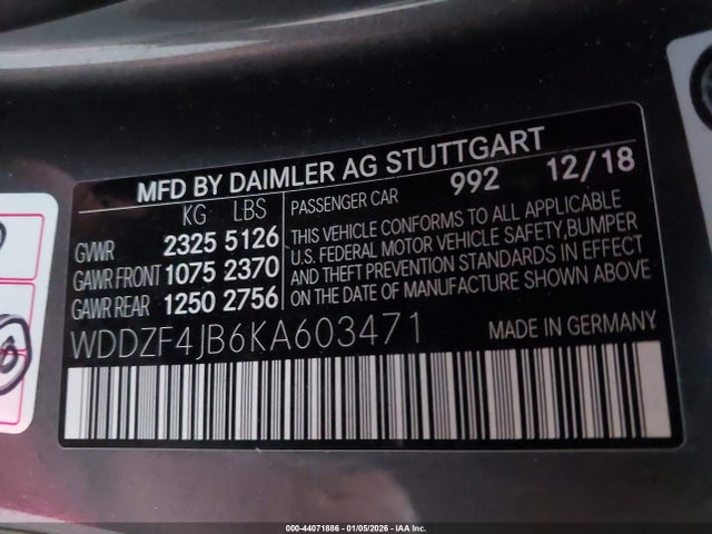 2019 MERCEDES-BENZ E 300 WDDZF4JB6KA603471 Photo 8