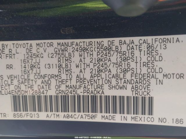 2013 TOYOTA TACOMA 3TMLU4EN5DM128847 Photo 8