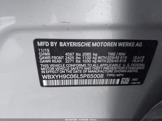 WBXYH9C06L5P65008 BMW X2 Sdrive28i