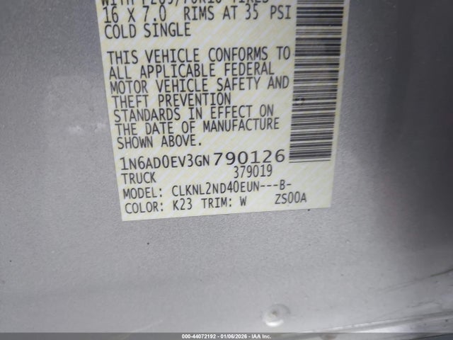 2016 NISSAN FRONTIER 1N6AD0EV3GN790126 Photo 8