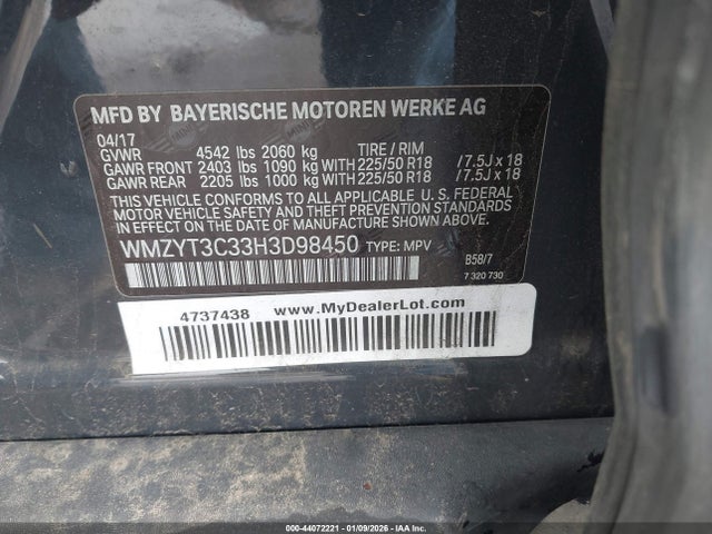 2017 MINI COUNTRYMAN WMZYT3C33H3D98450 Photo 8