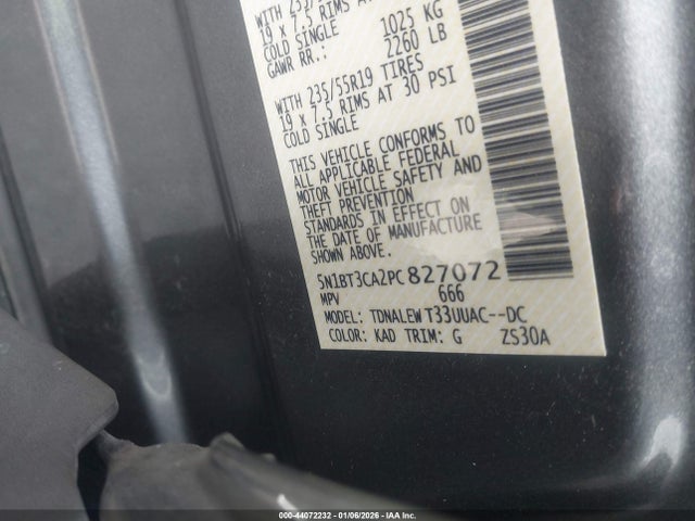 Nissan Rogue Sl Fwd 2023 5N1BT3CA2PC827072 Image 9