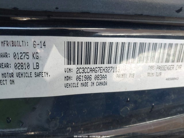44072235 :رقم المزاد ، 2C3CCAAG7EH327119 vin ، 2014 Chrysler 300 مزاد بيع