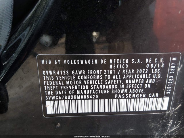 2019 VOLKSWAGEN JETTA 3VWC57BUXKM085420 Photo 8
