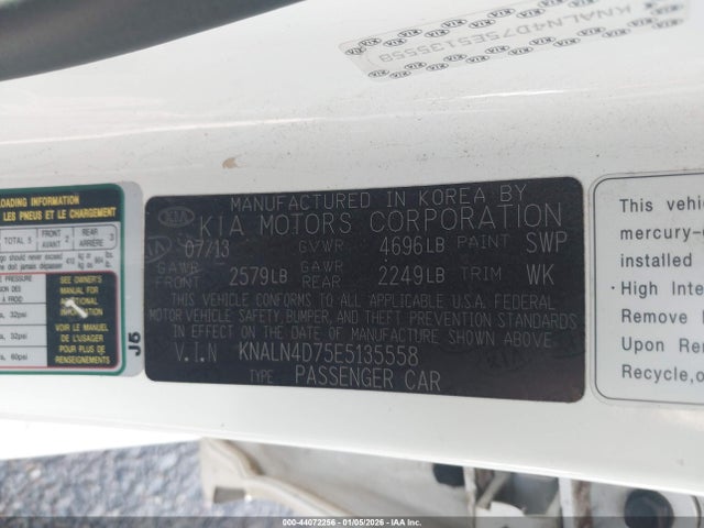 KIA Cadenza Premium 2014 KNALN4D75E5135558 Image 9