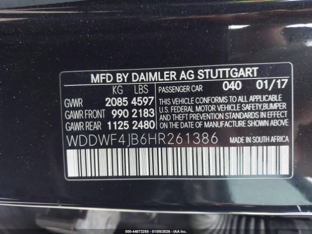 2017 MERCEDES-BENZ C 300 WDDWF4JB6HR261386 Photo 8