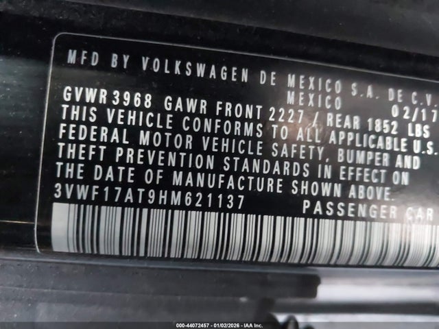 2017 VOLKSWAGEN BEETLE 3VWF17AT9HM621137 Photo 8