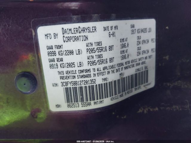 2002 CHRYSLER PT CRUISER 3C8FY58B12T201352 Photo 8