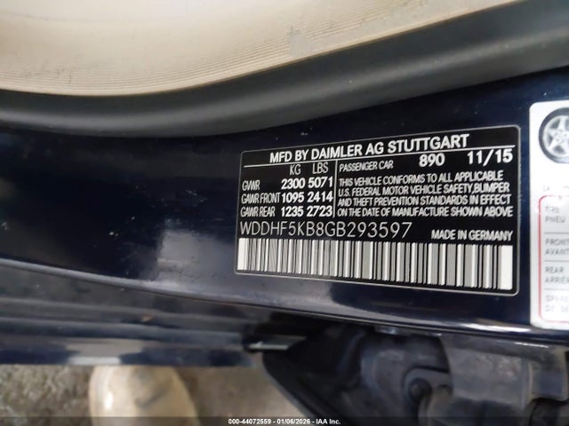 WDDHF5KB8GB293597 Mercedes-Benz E 350