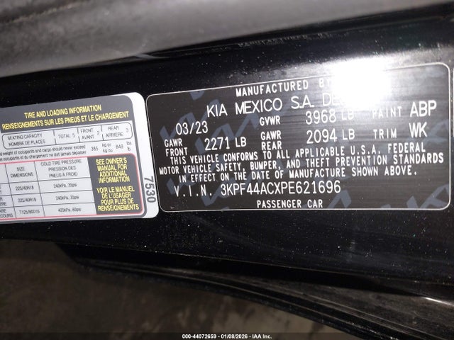 KIA FORTE GT 2023 3KPF44ACXPE621696 Image 9