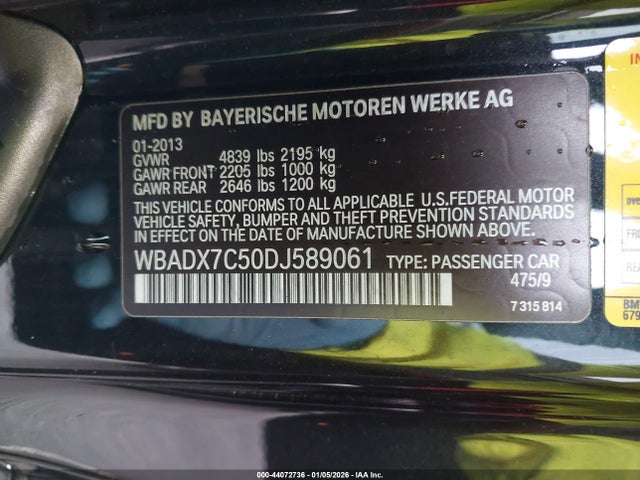 2013 BMW 335I WBADX7C50DJ589061 Photo 8