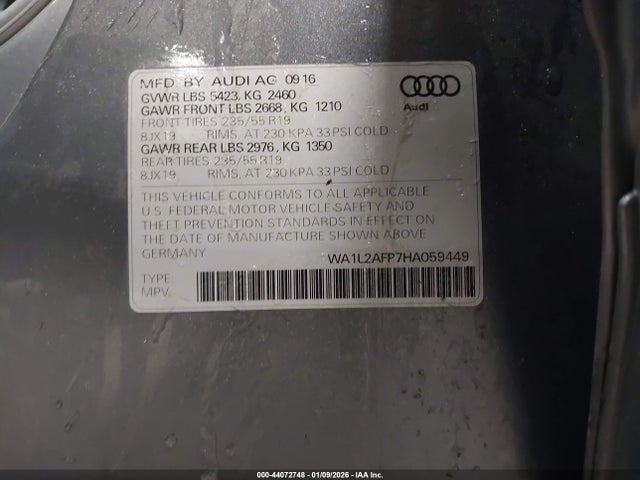 2017 AUDI Q5 WA1L2AFP7HA059449 Photo 8