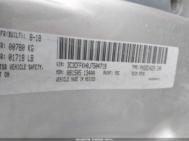 2018 FIAT 500 3C3CFFKH0JT504719 Photo 8