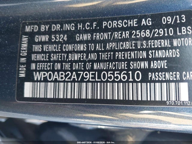 2014 PORSCHE PANAMERA WP0AB2A79EL055610 Photo 8