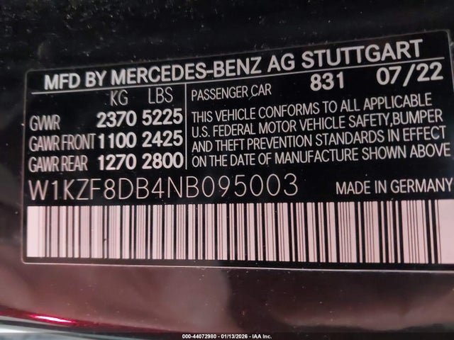 W1KZF8DB4NB095003 Mercedes-Benz E 350