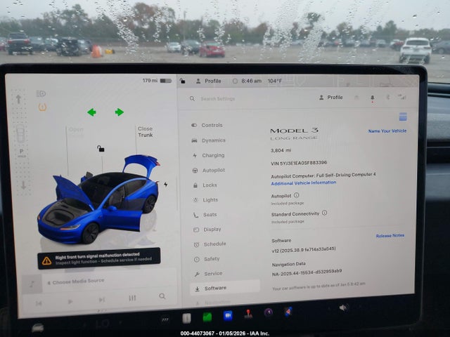 2025 TESLA MODEL 3 5YJ3E1EA0SF883396 Photo 6