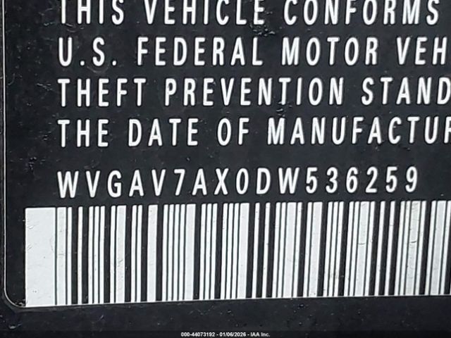 2013 VOLKSWAGEN TIGUAN WVGAV7AX0DW536259 Photo 8