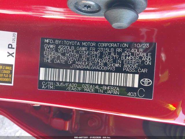 2024 TOYOTA GR COROLLA JTNABAAE6RA008993 Photo 8