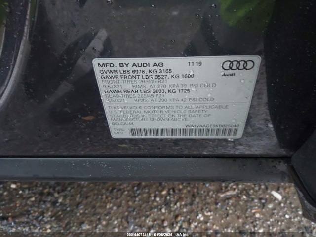 2019 AUDI E-TRON WA1VAAGE9KB025040 Photo 8