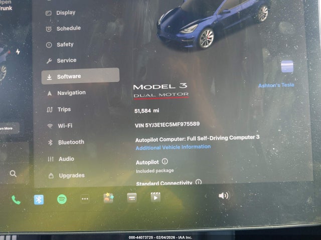 Продажа на аукционе авто 2021 Tesla Model 3 Performance Dual Motor All-wheel Drive, vin: 5YJ3E1EC5MF975589, номер лота: 44073725