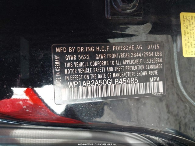 2016 PORSCHE MACAN WP1AB2A50GLB45485 Photo 8