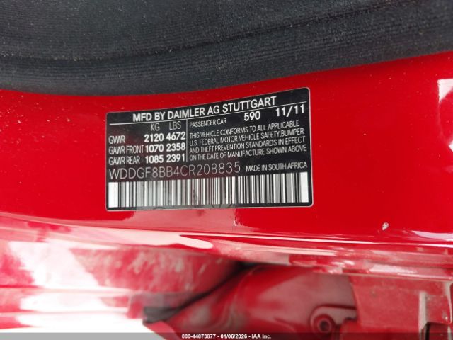 2012 MERCEDES-BENZ C 300 WDDGF8BB4CR208835 Photo 8