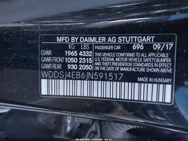 2018 MERCEDES-BENZ CLA 250 WDDSJ4EB6JN591517 Photo 8