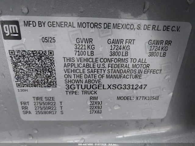 3GTUUGELXSG331247 GMC Sierra 1500 4wd Short Box Denali
