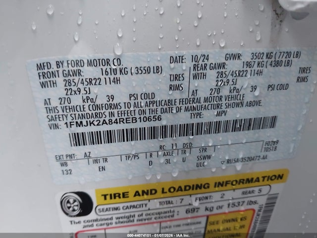 Ford Expedition Limited Max 2024 1FMJK2A84REB10656 Image 9