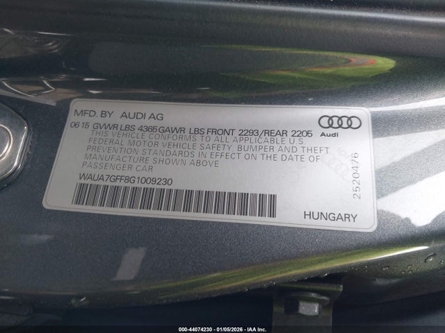 2016 AUDI A3 WAUA7GFF8G1009230 Photo 8