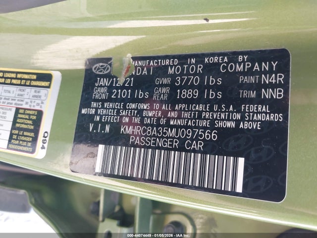 2021 HYUNDAI VENUE KMHRC8A35MU097566 Photo 8