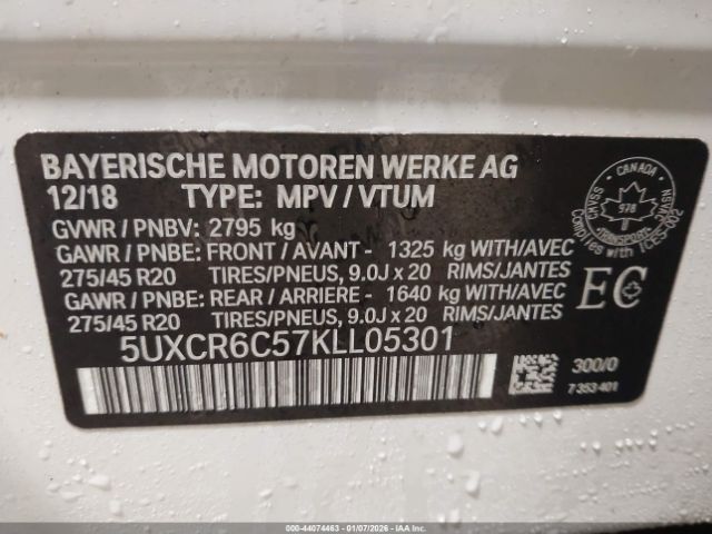 2019 BMW X5 5UXCR6C57KLL05301 Photo 8