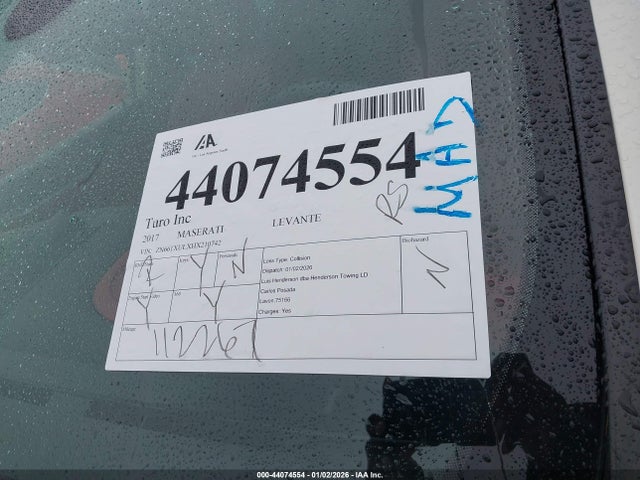 ZN661XULXHX210742 Maserati Levante