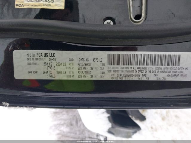 2017 JEEP COMPASS 1C4NJDBB8HD142769 Photo 8