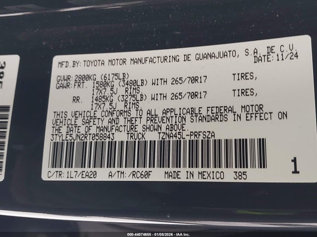 3TYLE5JN2RT058843 Toyota Tacoma Trd Off Road