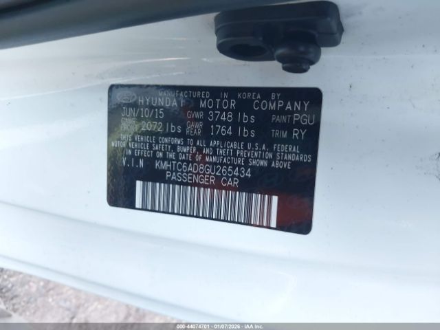 2016 HYUNDAI VELOSTER KMHTC6AD8GU265434 Photo 8