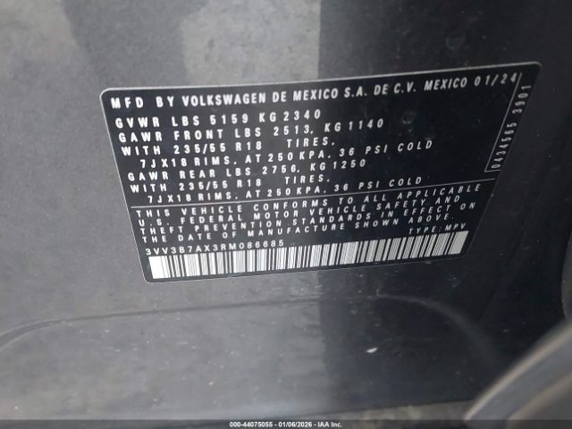 2024 VOLKSWAGEN TIGUAN 3VV3B7AX3RM086685 Photo 8