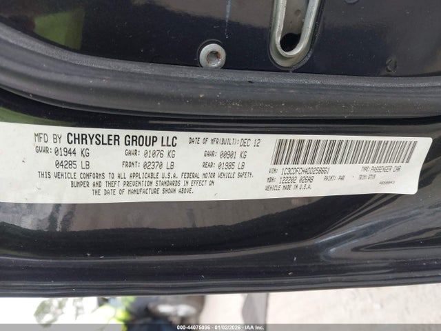 44075086 :رقم المزاد ، 1C3CDFCH4DD258661 vin ، 2013 Dodge Dart Limited مزاد بيع