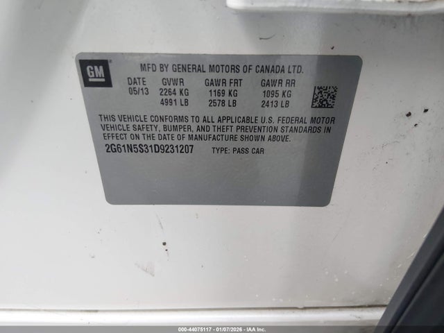 2013 CADILLAC XTS 2G61N5S31D9231207 Photo 8