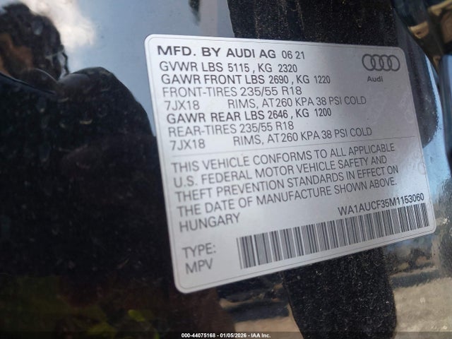 2021 AUDI Q3 WA1AUCF35M1153060 Photo 8