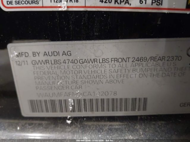 2012 AUDI A3 WAUMFAFM3CA102078 Photo 8