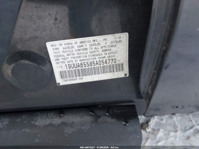2005 ACURA TL 19UUA65585A054770 Photo 8