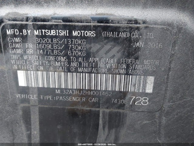 2017 MITSUBISHI MIRAGE ML32A3HJ2HH001462 Photo 8